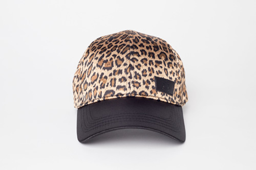 Black Sunrise leopard print cap