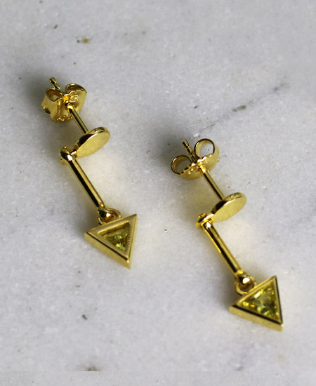 Thomas Sabo ‘Triangle Green’ Earrings