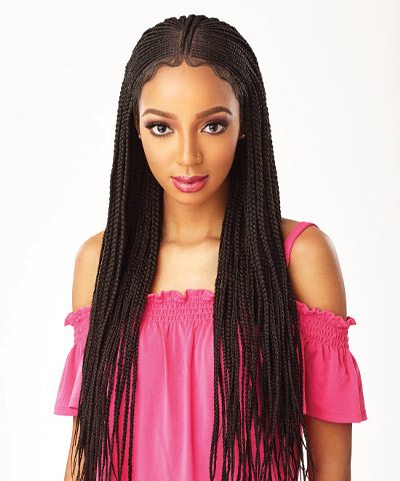 Cloud 9 Braided Lace Wigs Fulani Cornrow