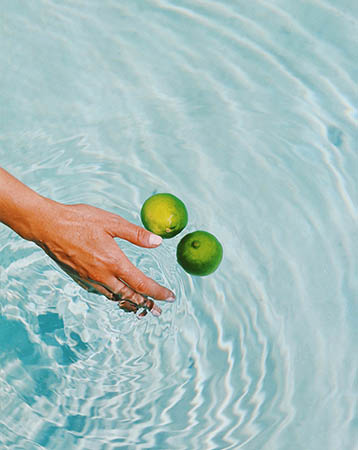 Limes in water