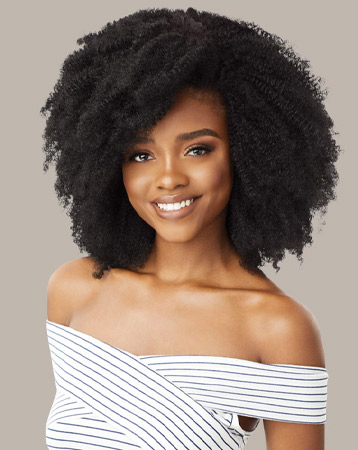 Big Beautiful Hair Clip In 4c Corkscrew Afro