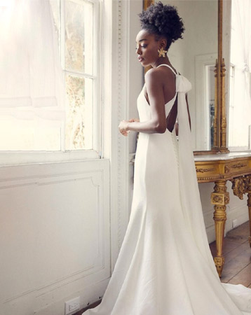 Natural wedding hair