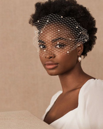 Natural wedding hair