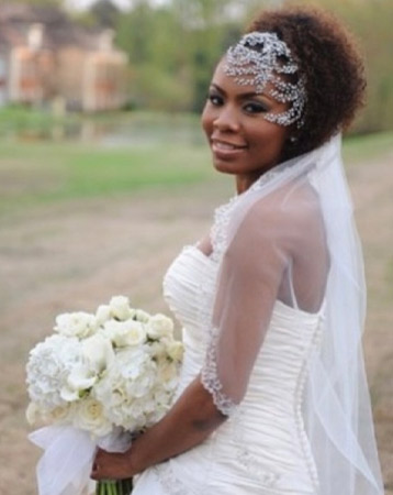 Natural wedding hair