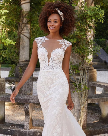 Natural wedding hair