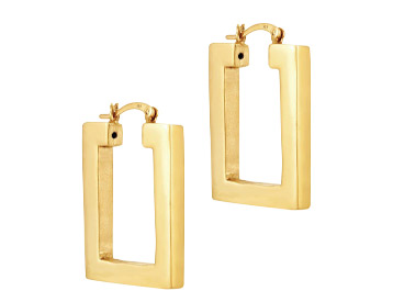 SEOL + Gold Rectangle Creoles