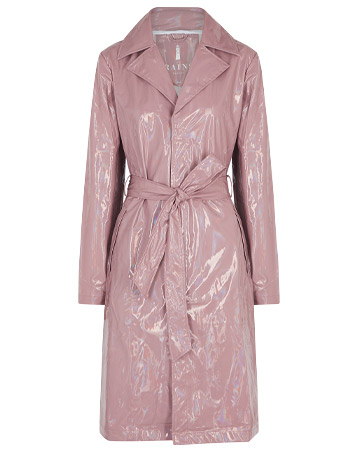 Rains Dusky pink holographic raincoat
