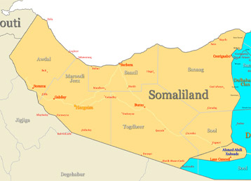 Somaliland map