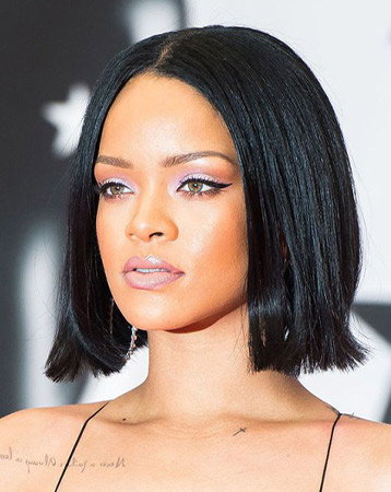 Blunt bob hairstyle