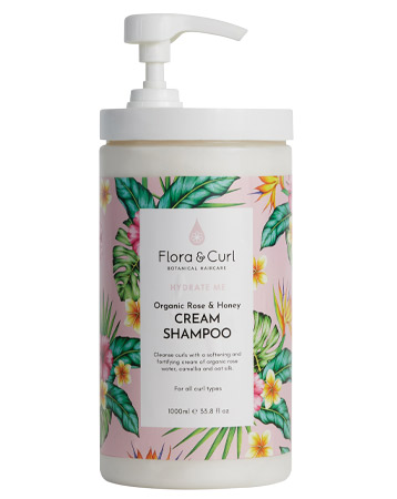 FLORA & CURL Organic Rose & Honey Shampoo