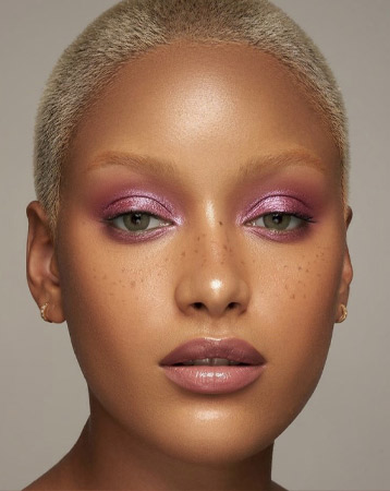 Pink eyeshadow