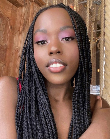 Pink eyeshadow