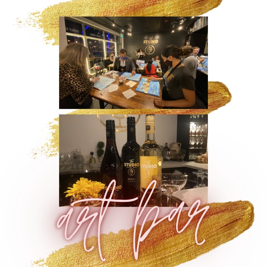 Studio Art Bar FreeStyle Paint Session Mississauga Studio Paint Bar