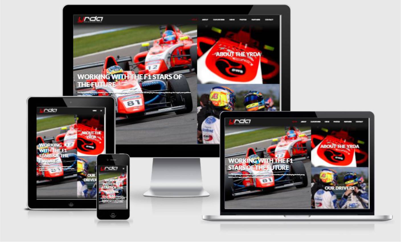 Motorsport Website Design MDM Designs