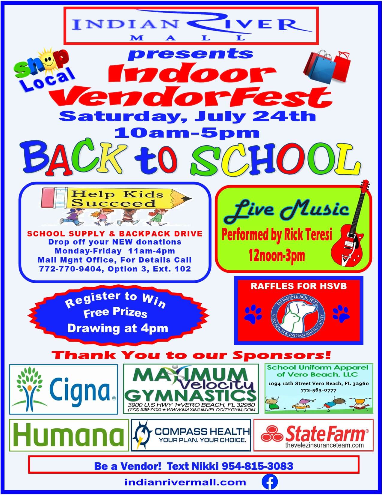 Indoor Vendorfest poster