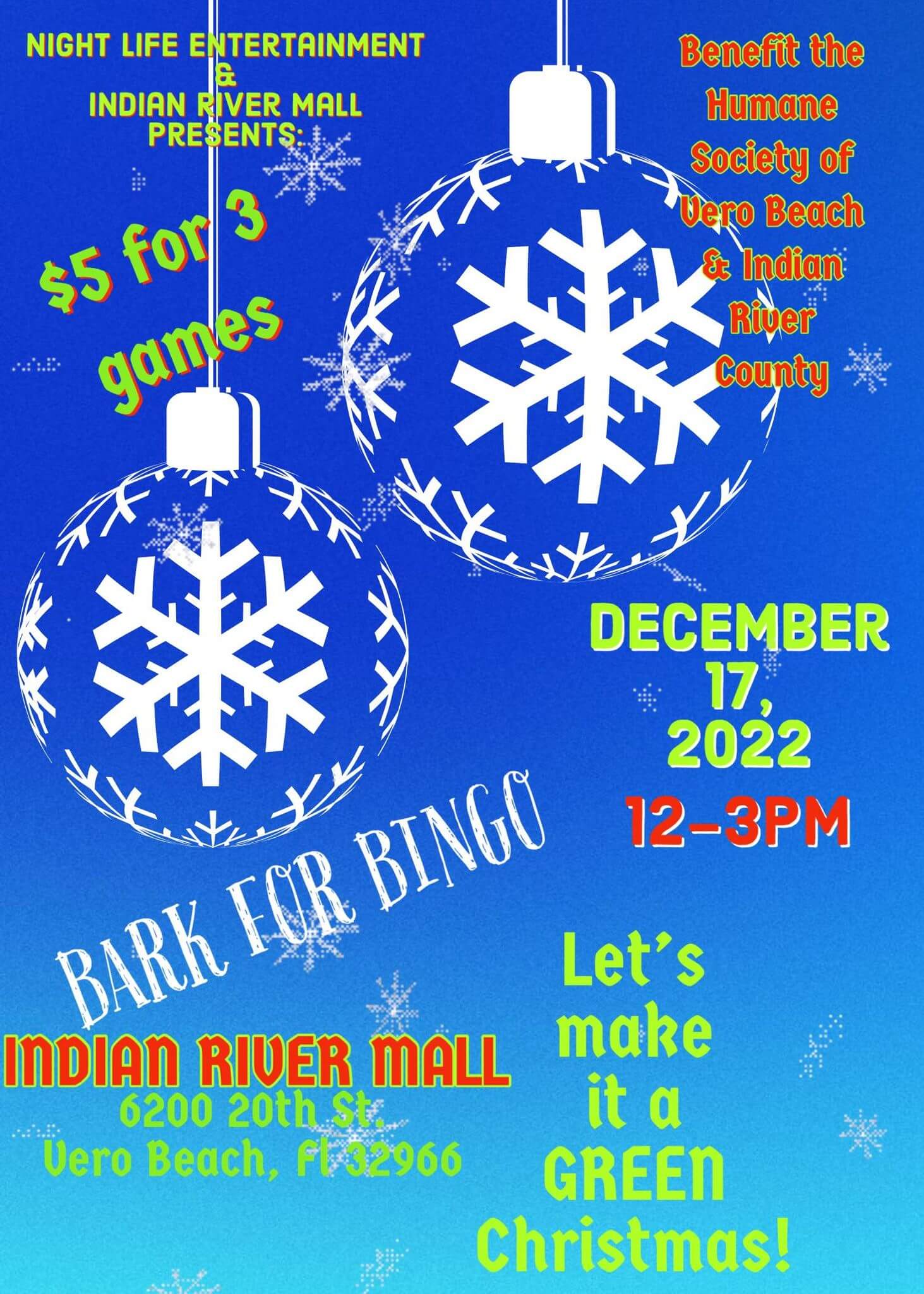 Bark for Bingo event poster