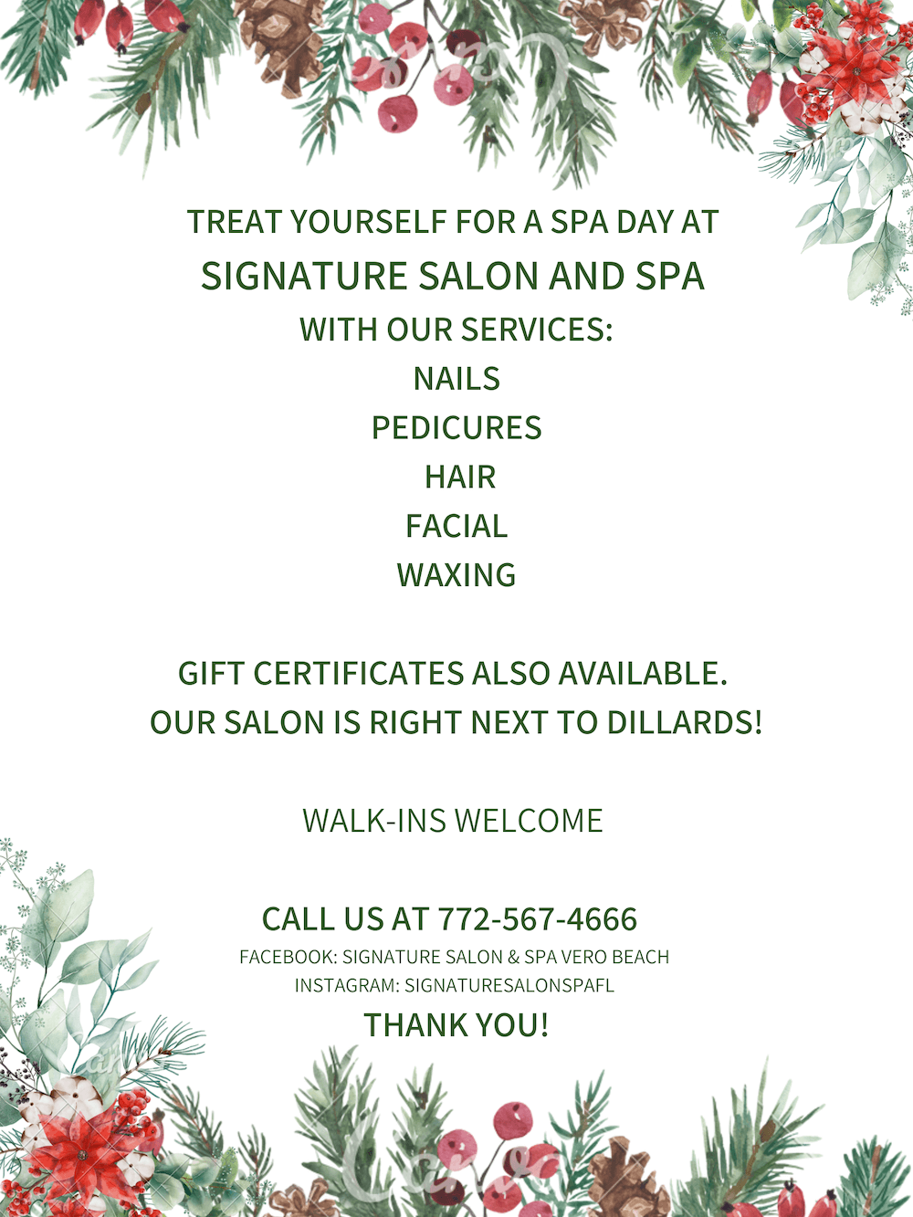 Treat Yourself to a Spa Day poster