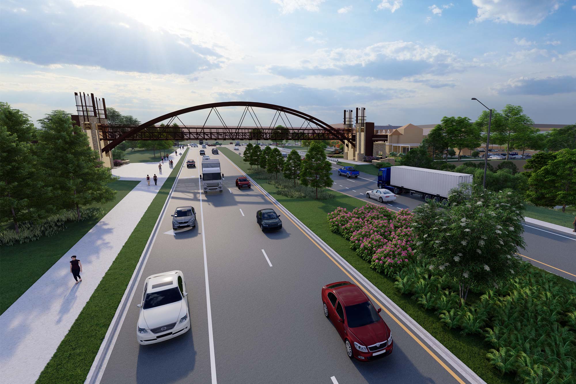 Peachtree Corners Pedestrian Bridge