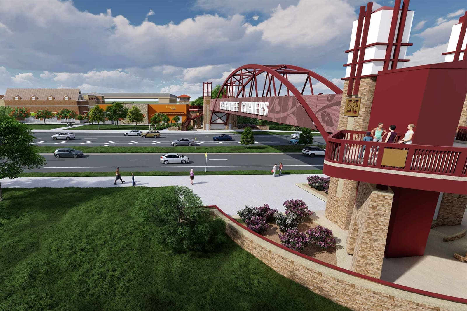 Peachtree Corners Pedestrian Bridge