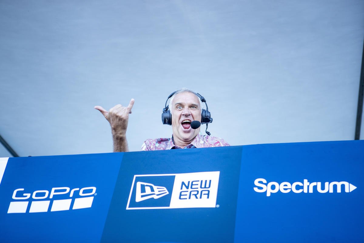 Having fun on the mic: Barton Lynch