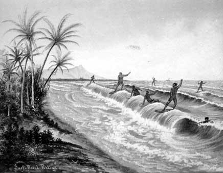 Native Hawaiian Surfing - Courtesy of Bishop Museum Archive
