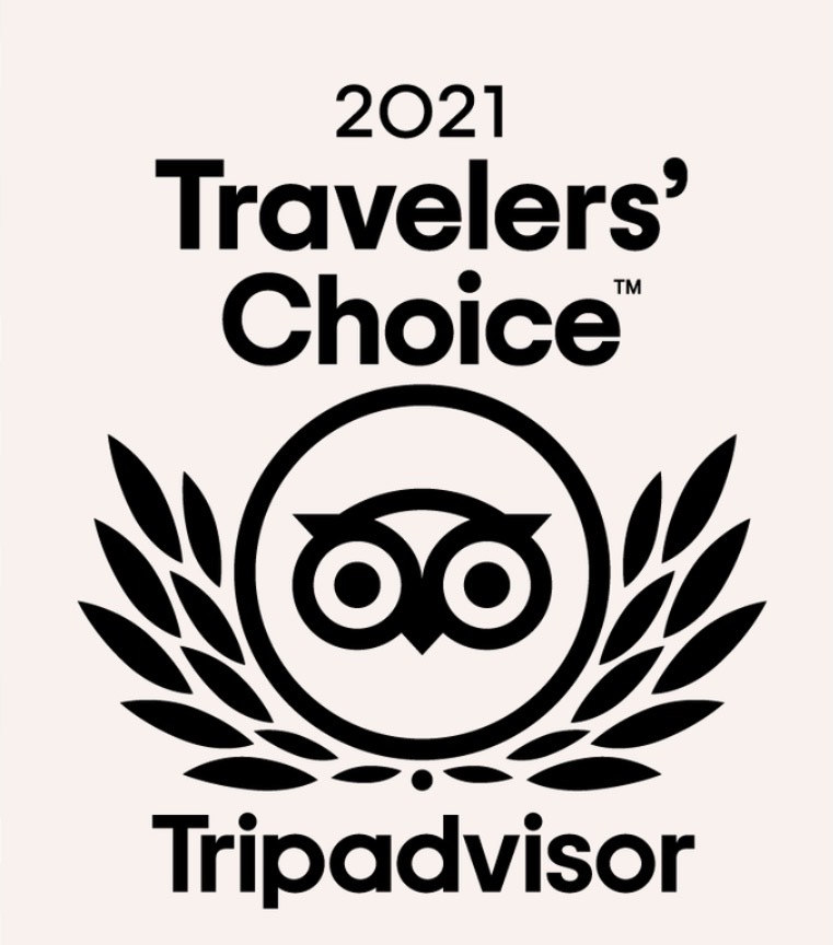 2021's Traveler's Choice Award from Tripadvisor