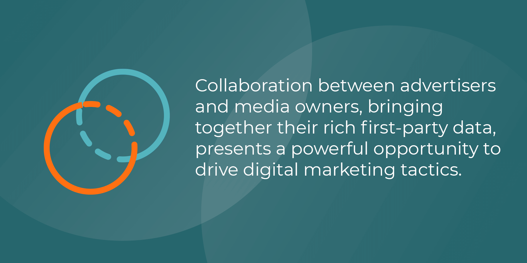 Collaboration between advertisers and media owners, bringing together their rich first-party data, presents a powerful opportunity to drive digital marketing tactics.