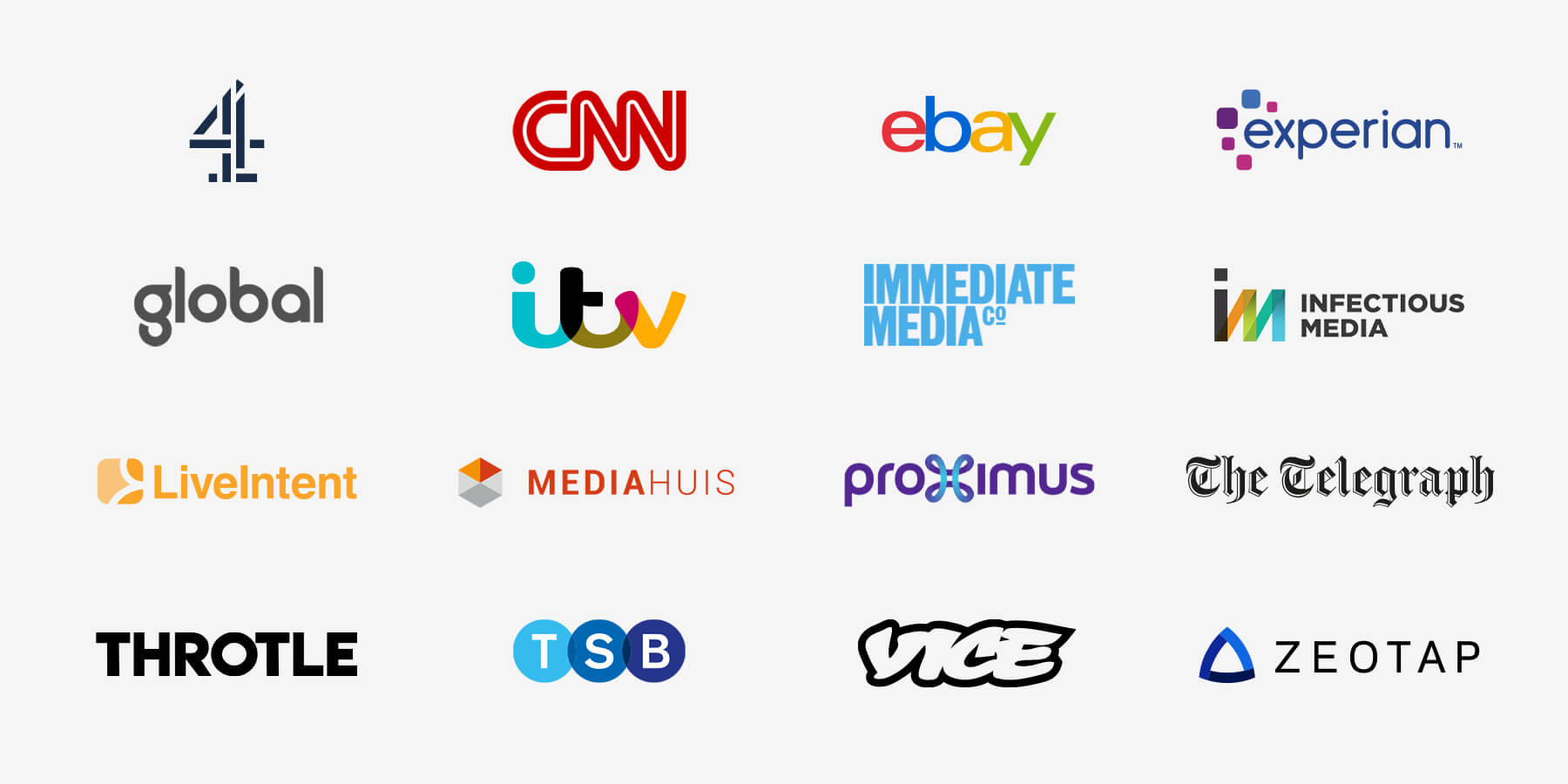 Logos of InfoSum's partners