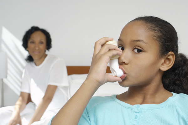 Child suffering from Asthma