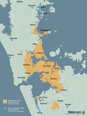Metro water supply map