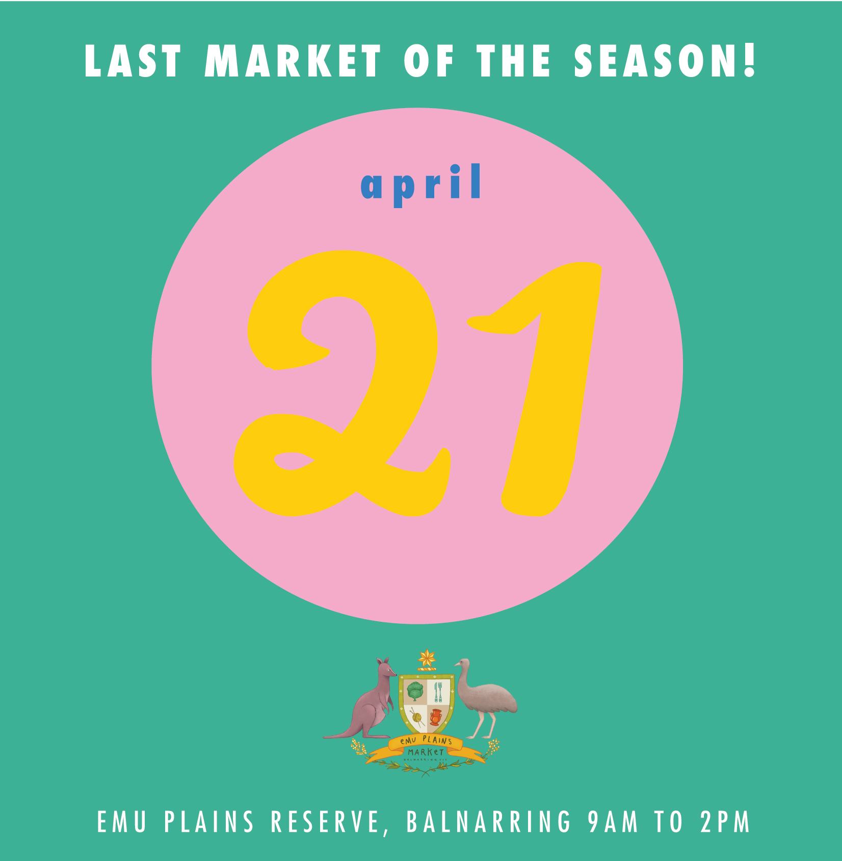 See you this Saturday!