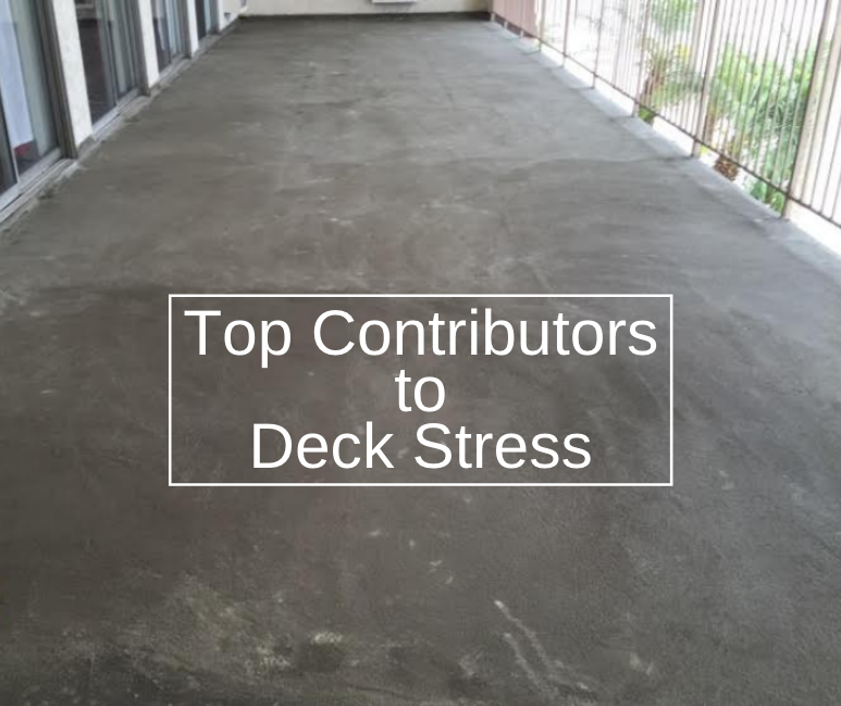 stress cracks on deck