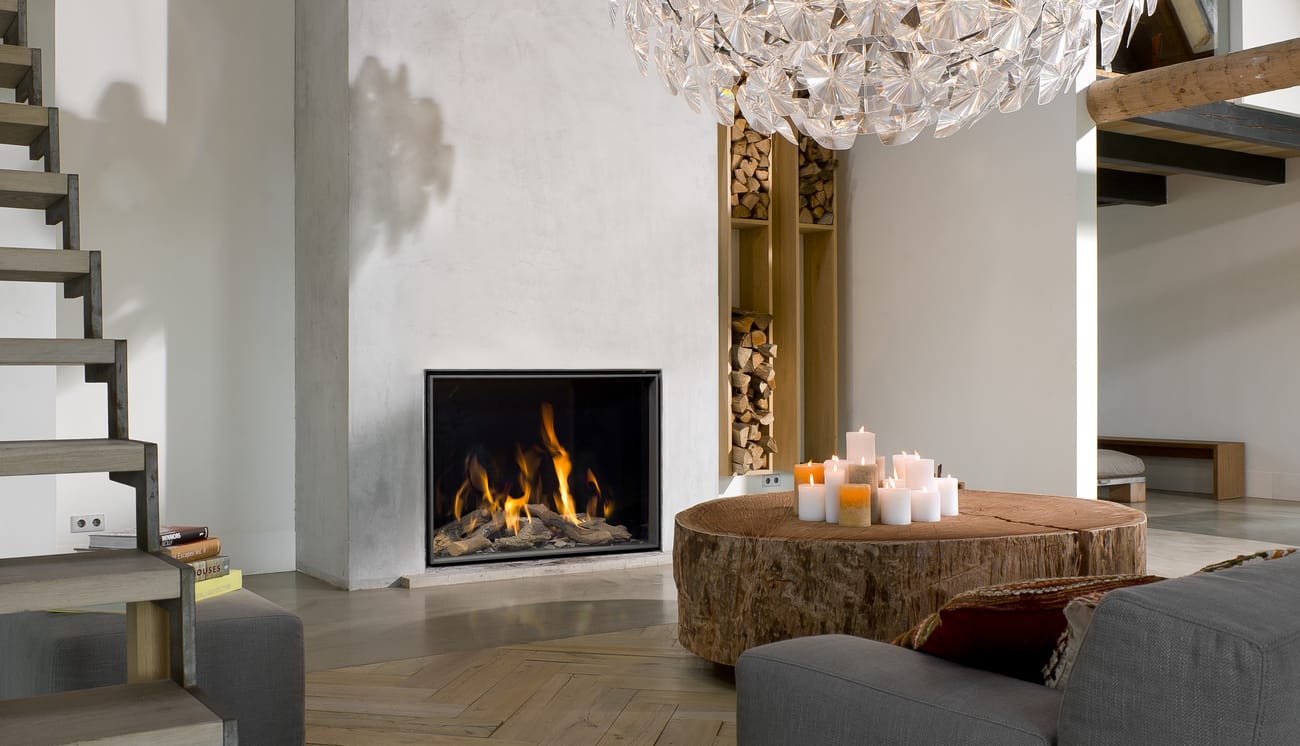 YORK LARGE 3 - Balanced Flue Gas Fires - Marble Hill
