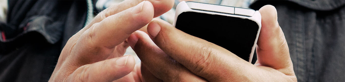 person using cellphone