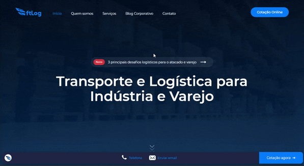 site para transportadoras FT Log