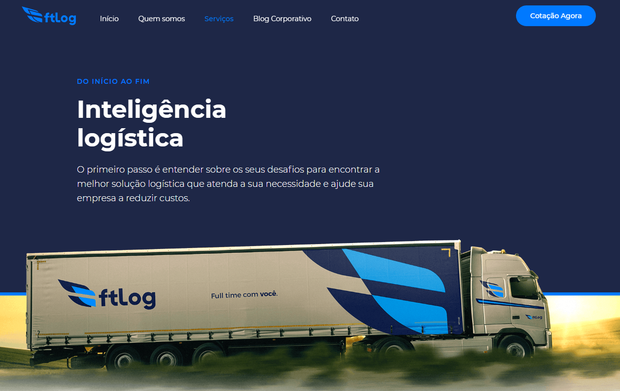 site para transportadoras FT Log