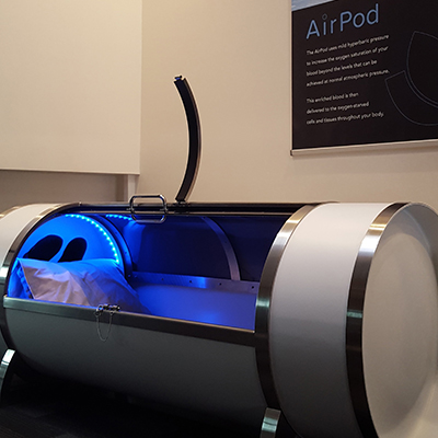 photo of airpod ready to use