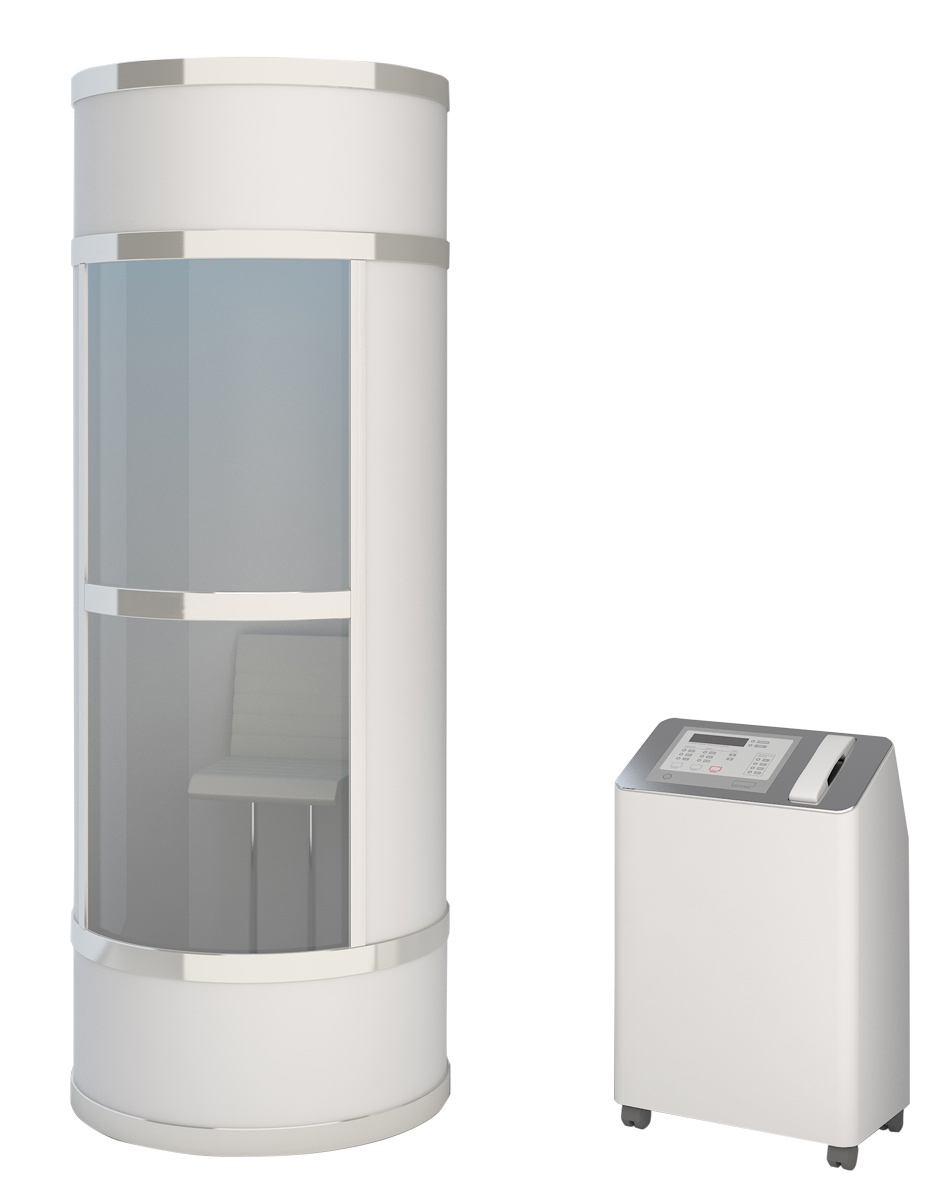 Photo of white airpod capsule with control unit