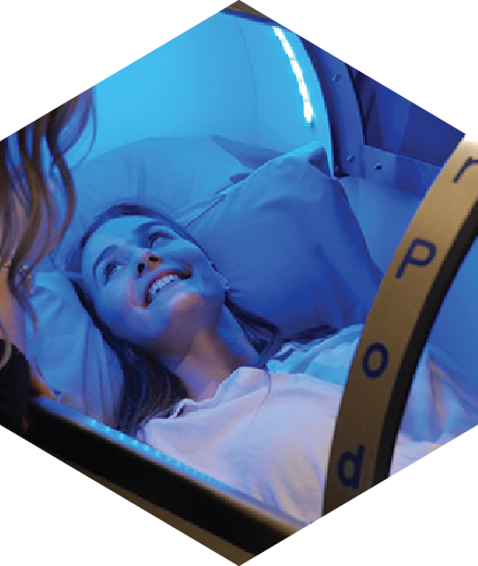 person enjoying an airpod session