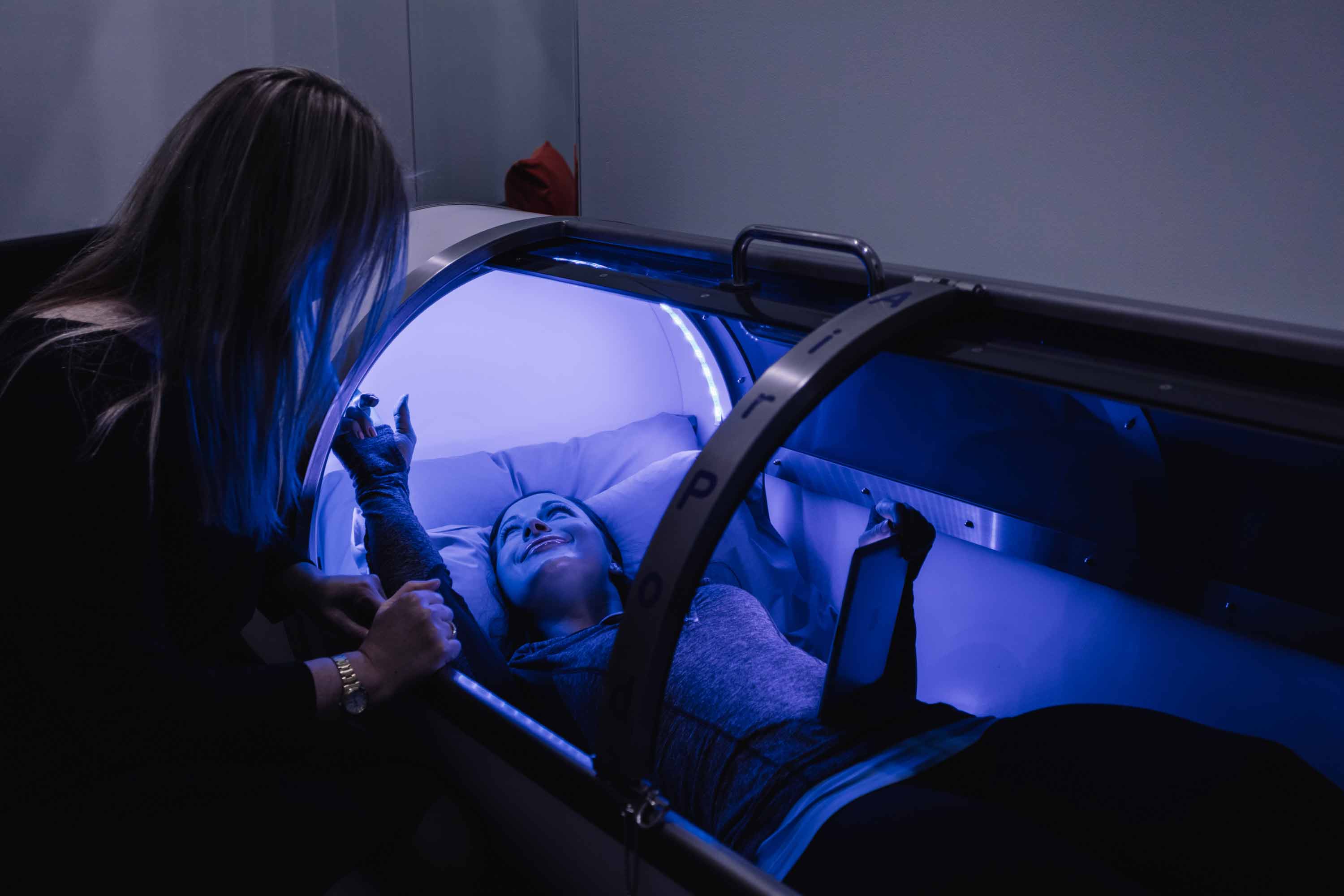 girl in AirPod using controls