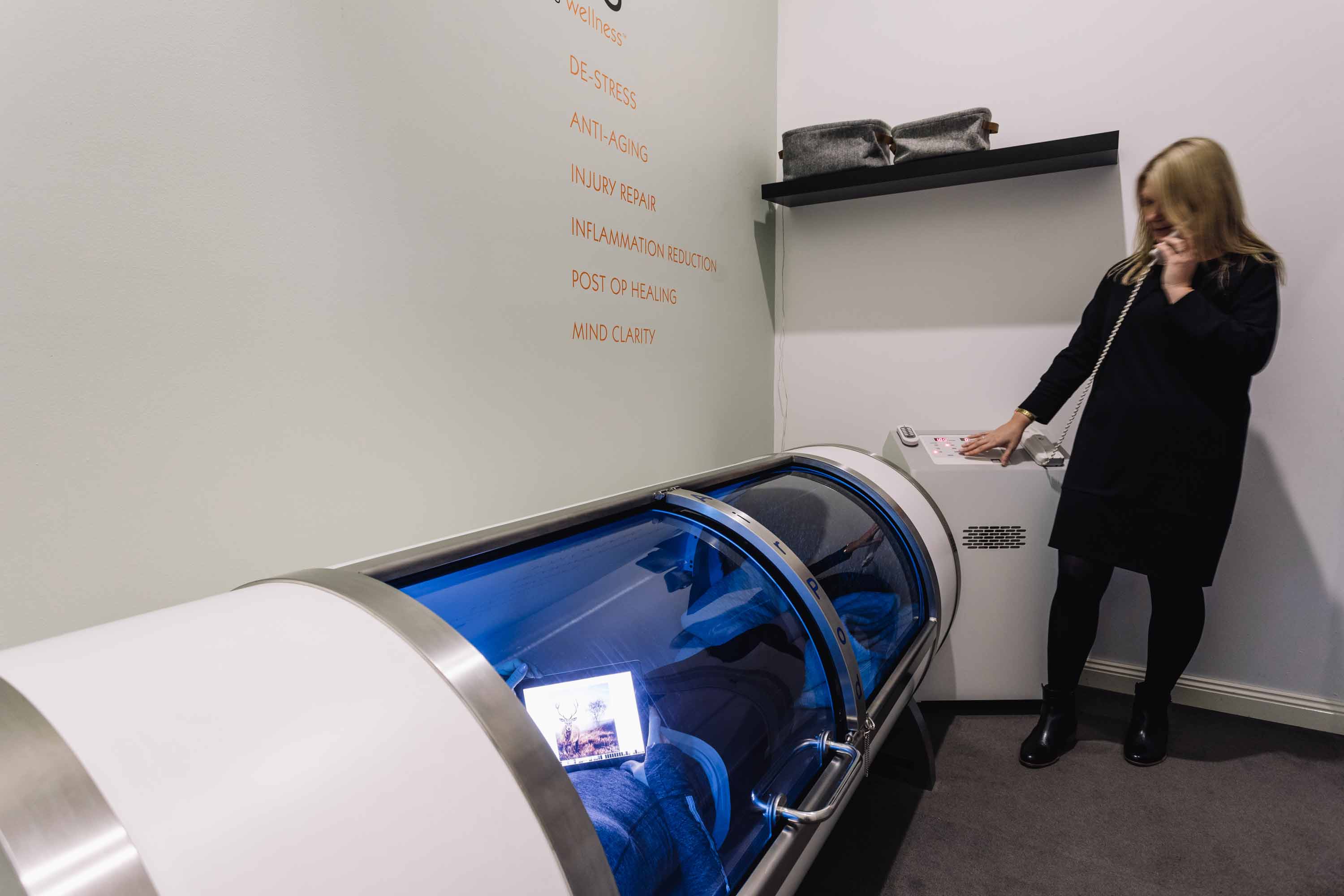 assistant communicating with AirPod user during session