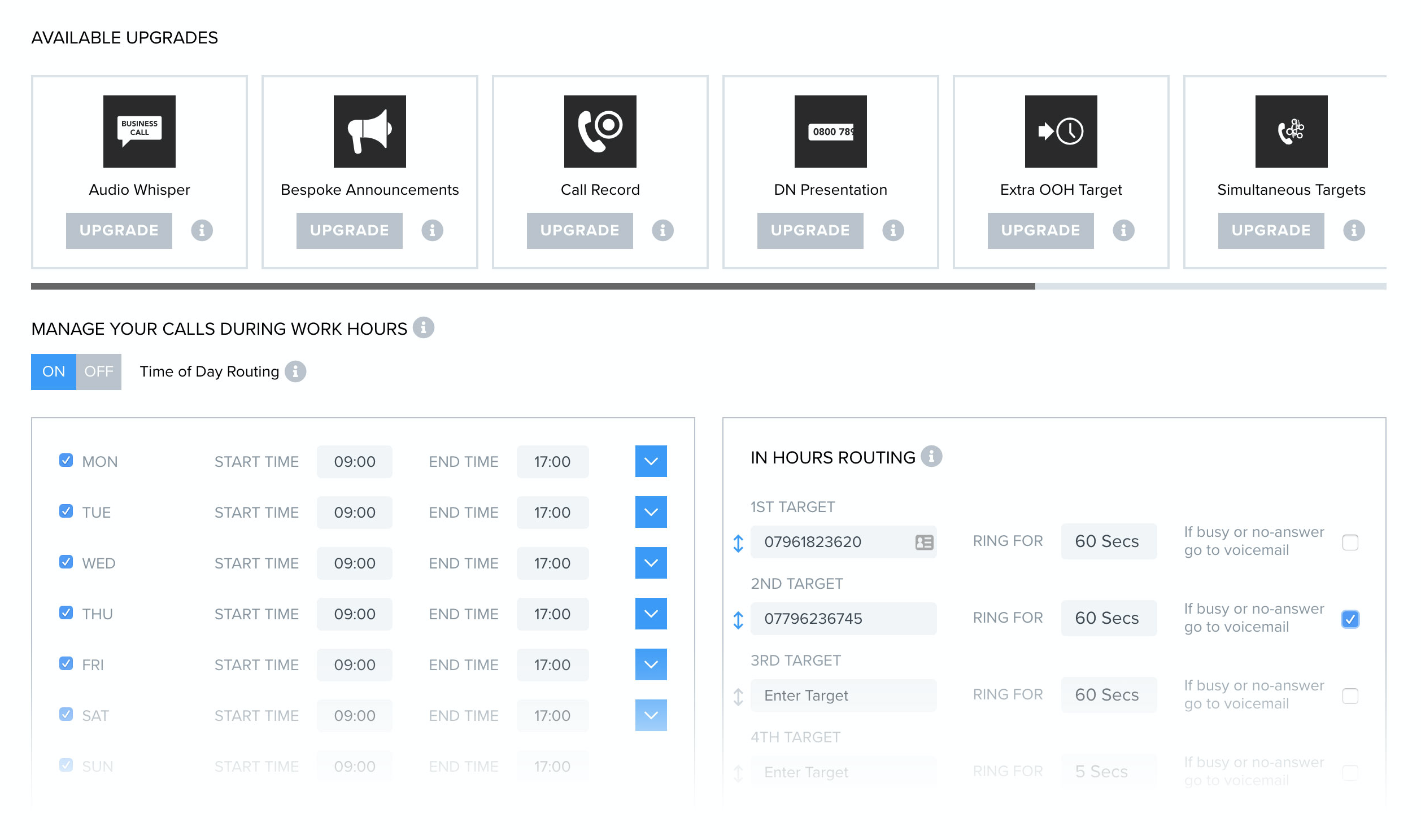 Divert business calls to multiple mobiles or landline phones
