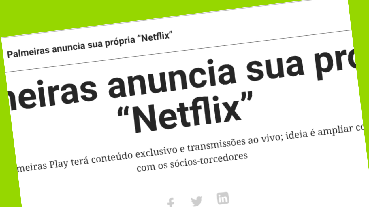 TVPalmeiras Play OTT desarrollada por Mediastream