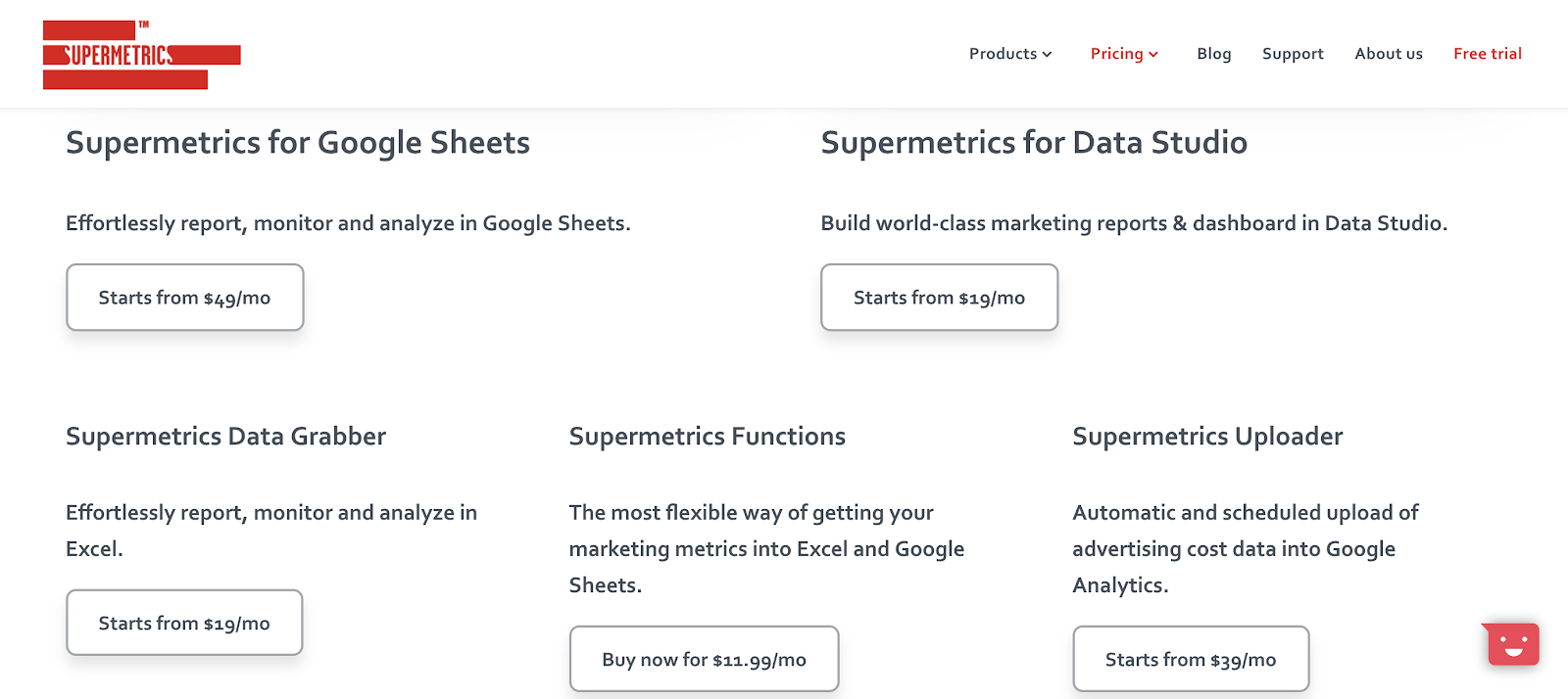 supermetrics vs