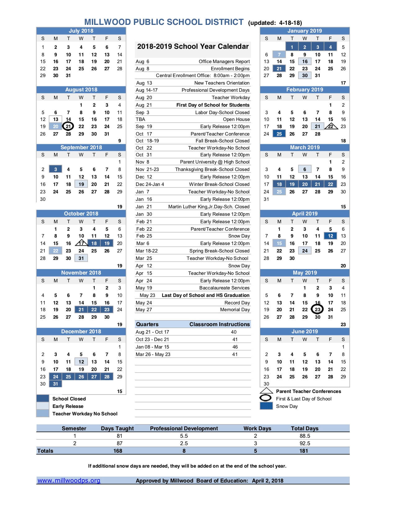 calendar fit school calendar