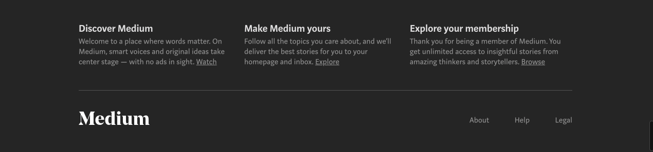 Medium Footer