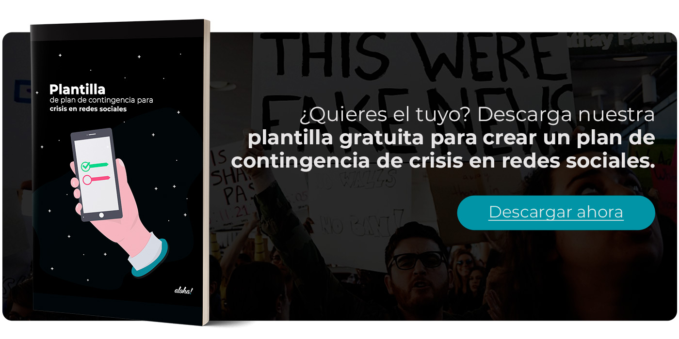 plantilla plan de contingencia de crisis en redes sociales