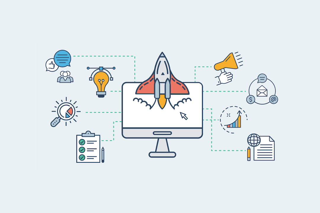 Representación del inbound marketing.
