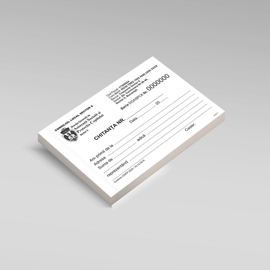 Chitantiere personalizate A6