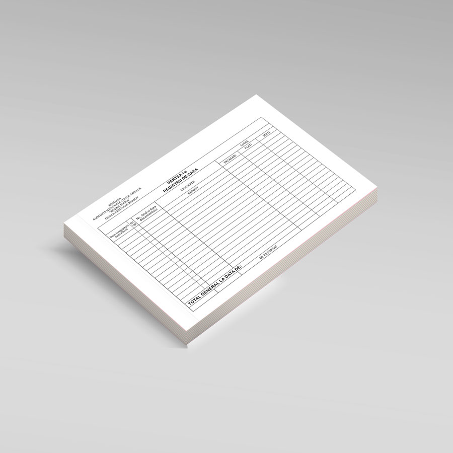 Registre personalizate A4
